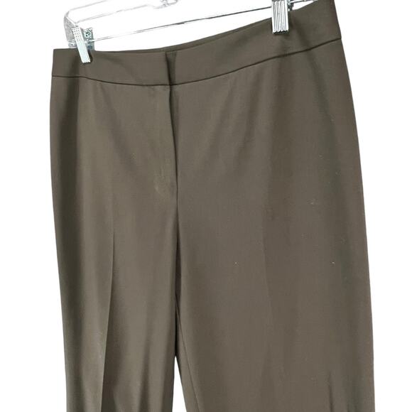 Lafayette 148 Menswear Trouser Pant 10 Brown Wool Blend Minimalist Quiet Luxury - Picture 2 of 14